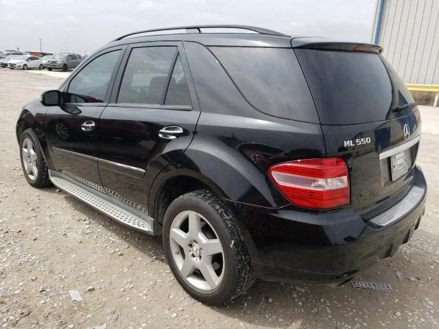 4JGBB72E08A385453 - 2008 MERCEDES-BENZ ML 550 BLACK photo 2