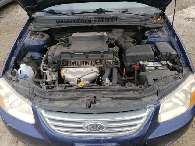 KNAFE121685527477 - 2008 KIA SPECTRA EX BLUE photo 11