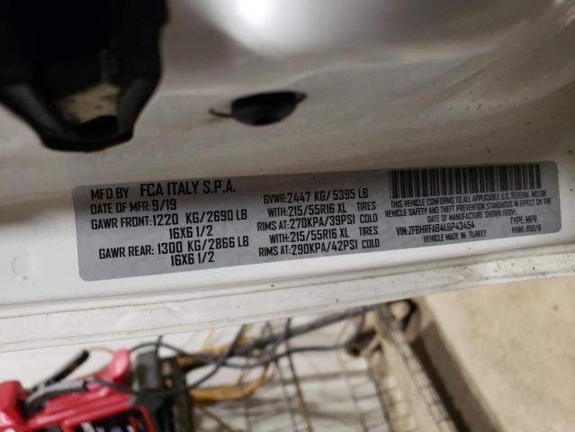 ZFBHRFAB4L6P43454 - 2020 RAM PROMASTER 白色 照片 13