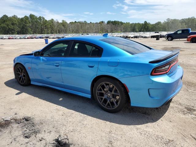 2C3CDXGJ3KH572854 - 2019 DODGE CHARGER SCAT PACK BLUE photo 2