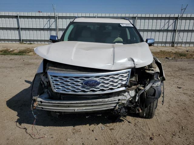 1FM5K8HT1HGD42665 - 2017 FORD EXPLORER PLATINUM WHITE photo 5