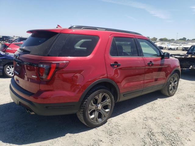 1FM5K8GTXJGB57361 - 2018 FORD EXPLORER SPORT RED photo 3