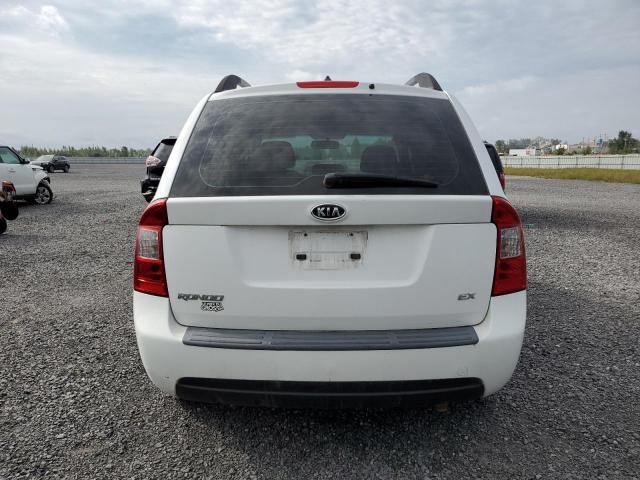 KNAHH8A87A7317858 - 2010 KIA RONDO EX WHITE photo 6