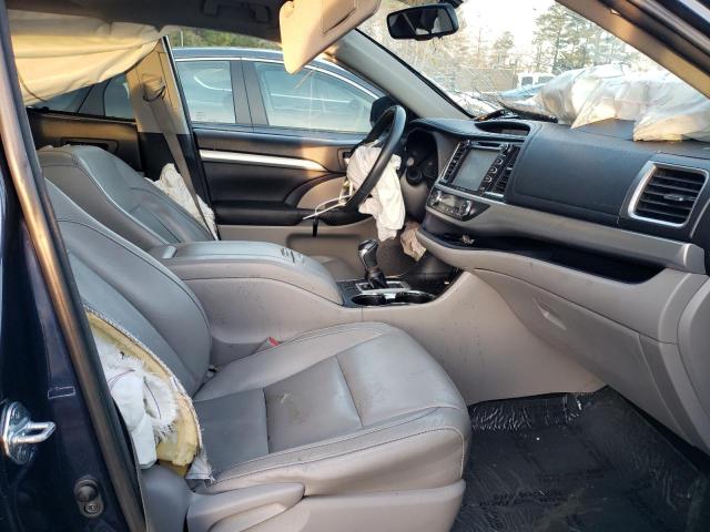 5TDJKRFH6GS280076 - 2016 TOYOTA HIGHLANDER XLE BLUE photo 7