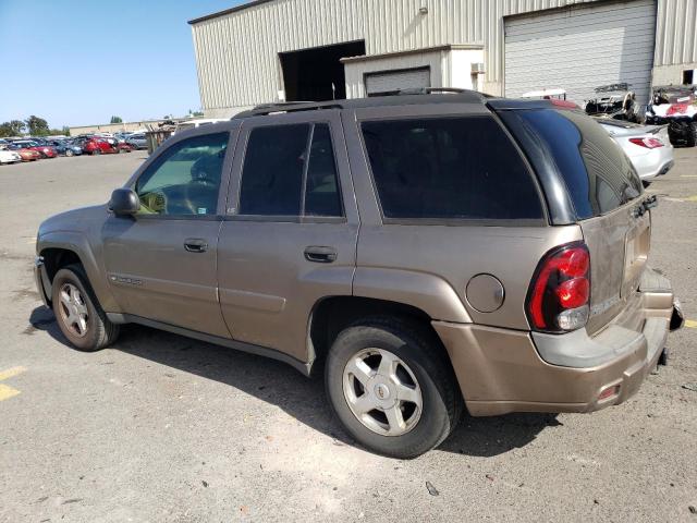 1GNDT13S222505869 - 2002 CHEVROLET TRAILBLAZE TAN photo 2