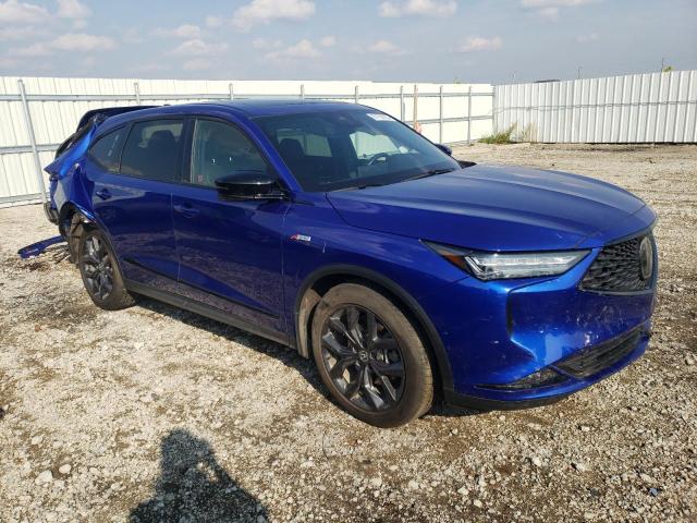 5J8YE1H07NL801790 - 2022 ACURA MDX A-SPEC BLUE photo 4