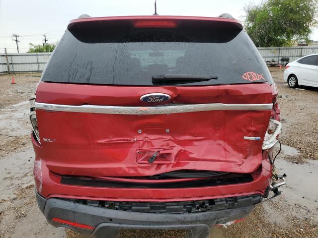 1FM5K8D8XEGA85244 - 2014 FORD EXPLORER XLT RED photo 6