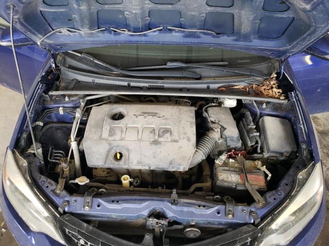 5YFBURHE0EP160037 - 2014 TOYOTA COROLLA L BLUE photo 11