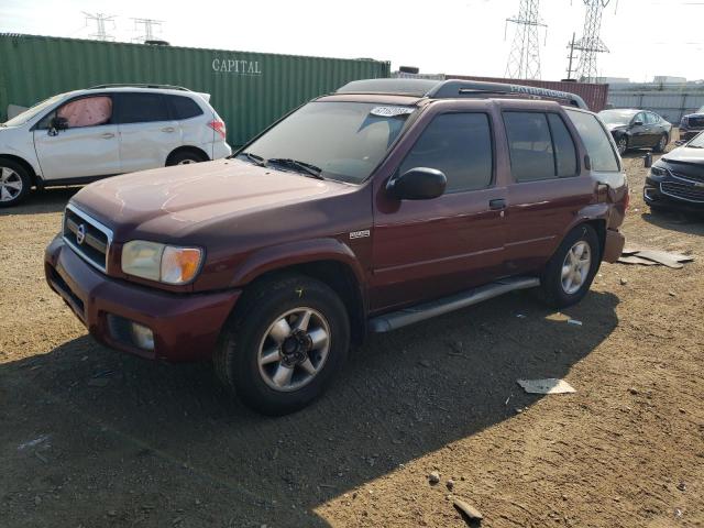 JN8DR09X72W656059 - 2002 NISSAN PATHFINDER LE 勃艮第红 照片 1