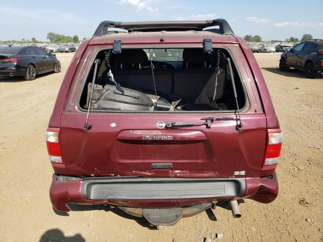 JN8DR09X72W656059 - 2002 NISSAN PATHFINDER LE 勃艮第红 照片 6