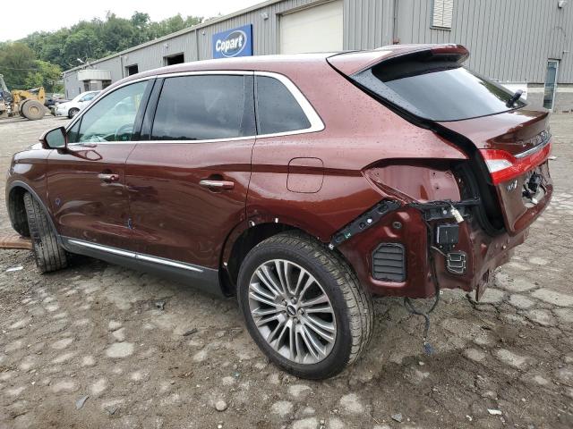 2LMTJ8LR9GBL78801 - 2016 LINCOLN MKX RESERVE BROWN photo 2