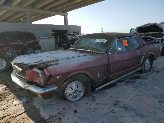 6T07C200423 - 1966 FORD MUSTANG BURGUNDY photo 1