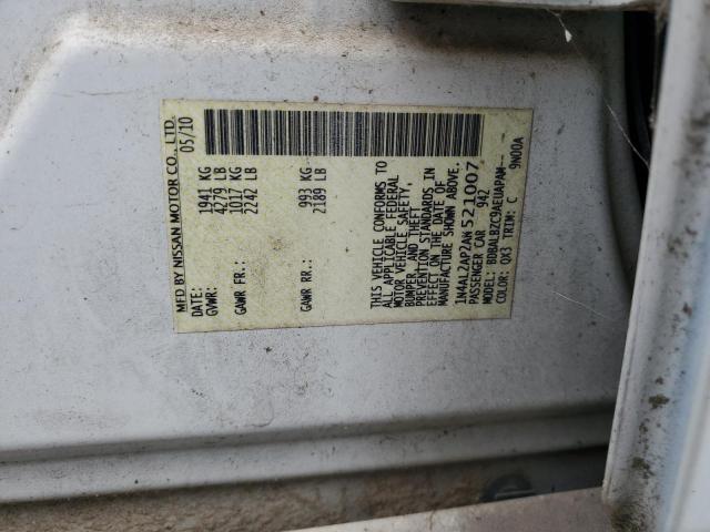 1N4AL2AP2AN521007 - 2010 NISSAN ALTIMA BASE Ақ фото 13