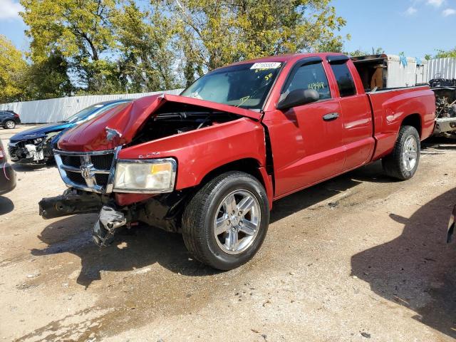 1D7HE42K68S528450 - 2008 DODGE DAKOTA SLT RED photo 1