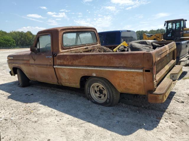 F10GNM40140 - 1971 FORD F100 BROWN photo 2