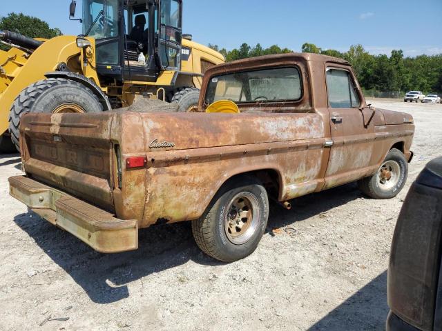 F10GNM40140 - 1971 FORD F100 BROWN photo 3