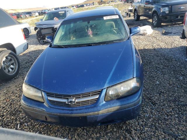 2G1WF52E249184604 - 2004 CHEVROLET IMPALA BLUE photo 5