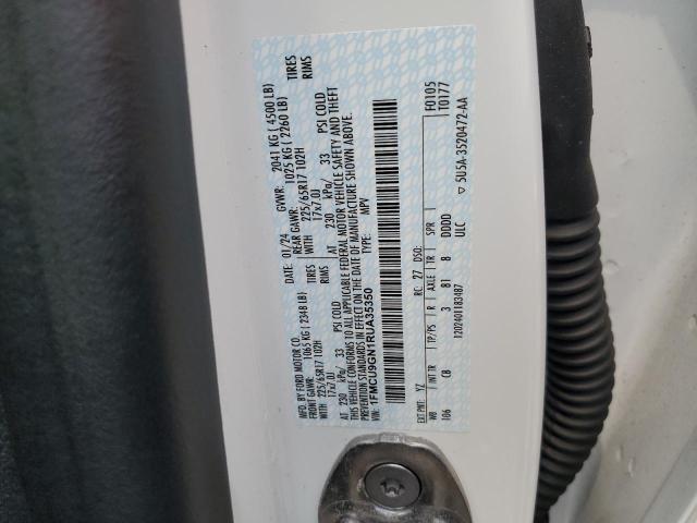 1FMCU9GN1RUA35350 - 2024 FORD ESCAPE ACTIVE WHITE photo 13