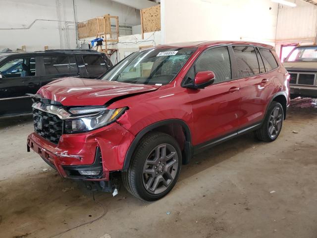 5FNYF8H57PB037980 - 2023 HONDA PASSPORT EXL Kırmızı fotoğraf 1