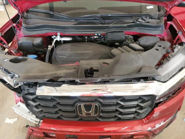 5FNYF8H57PB037980 - 2023 HONDA PASSPORT EXL Kırmızı fotoğraf 12