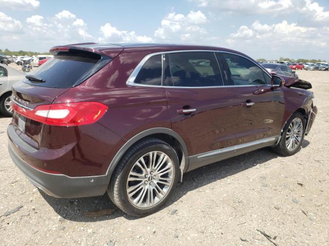 2LMPJ6LR1JBL31727 - 2018 LINCOLN MKX RESERVE Բորդո լուսանկար 3