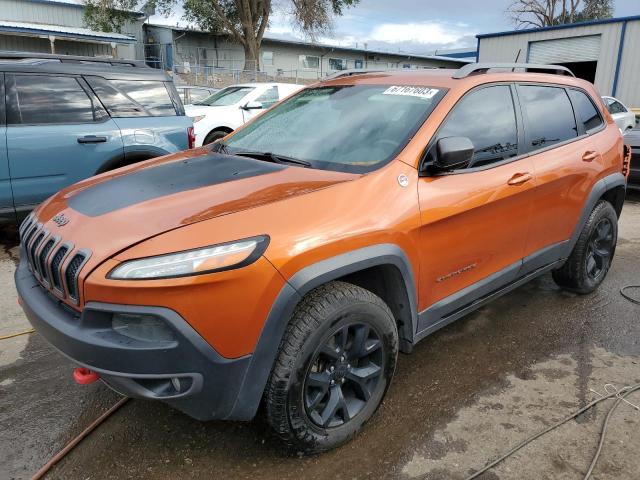 1C4PJMBS7EW215865 - 2014 JEEP CHEROKEE TRAILHAWK ORANGE photo 1
