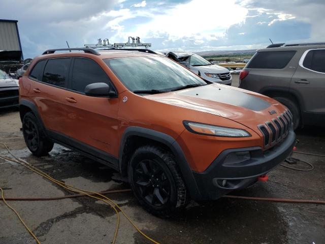 1C4PJMBS7EW215865 - 2014 JEEP CHEROKEE TRAILHAWK ORANGE photo 4