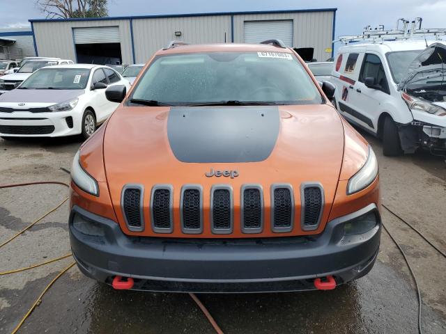 1C4PJMBS7EW215865 - 2014 JEEP CHEROKEE TRAILHAWK ORANGE photo 5