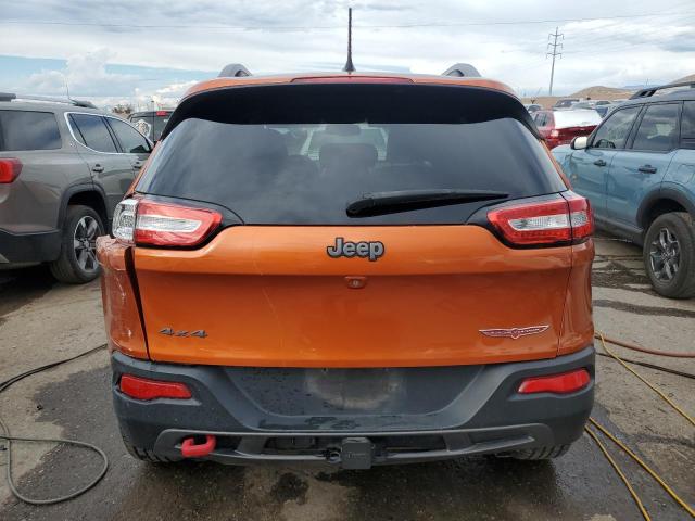 1C4PJMBS7EW215865 - 2014 JEEP CHEROKEE TRAILHAWK ORANGE photo 6