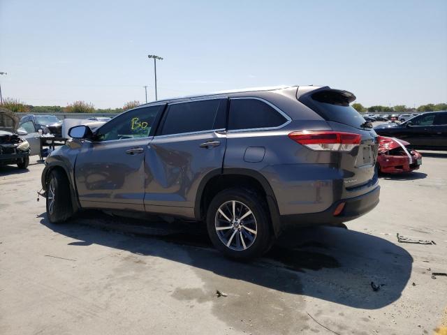 5TDJZRFH4HS449217 - 2017 TOYOTA HIGHLANDER SE CHARCOAL photo 2