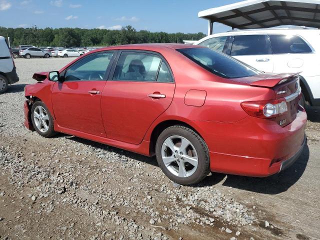 2T1BU4EE5BC602975 - 2011 TOYOTA COROLLA BASE RED photo 2