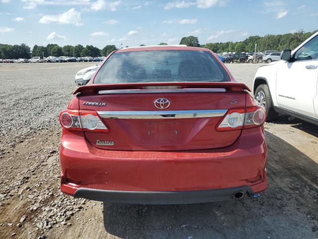 2T1BU4EE5BC602975 - 2011 TOYOTA COROLLA BASE RED photo 6