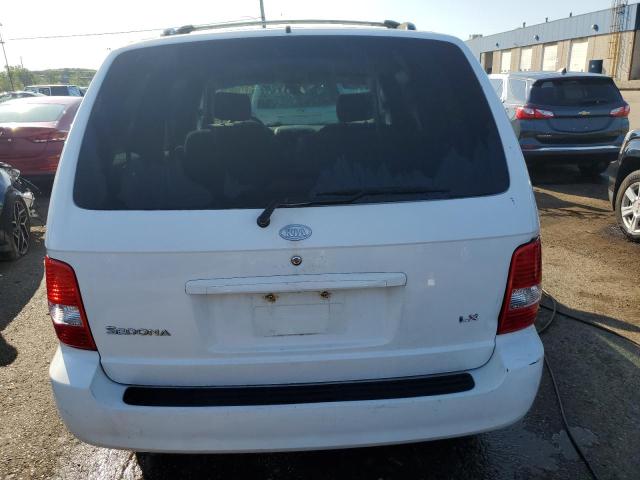 KNDUP132056736313 - 2005 KIA SEDONA EX WHITE photo 6