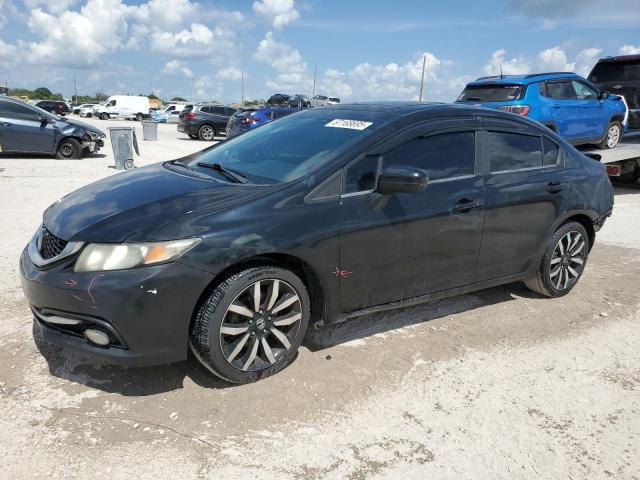 2HGFB2F97EH504636 - 2014 HONDA CIVIC EXL BLACK photo 1