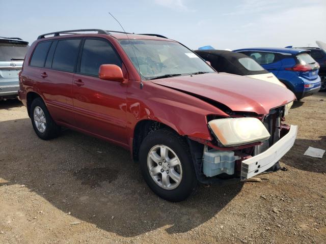 JTEHF21A430137821 - 2003 TOYOTA HIGHLANDER LIMITED RED photo 4