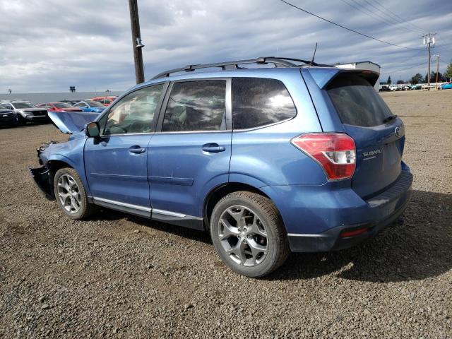 JF2SJAUC6FH519355 - 2015 SUBARU FORESTER 2.5I TOURING BLUE photo 2