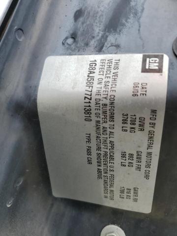 1G8AJ58F77Z113810 - 2007 SATURN ION LEVEL 2 SILVER photo 12