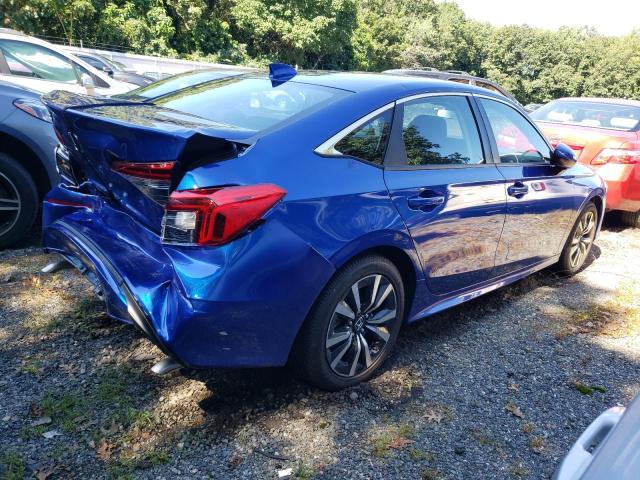 2HGFE1F76PH322459 - 2023 HONDA CIVIC EX BLUE photo 3