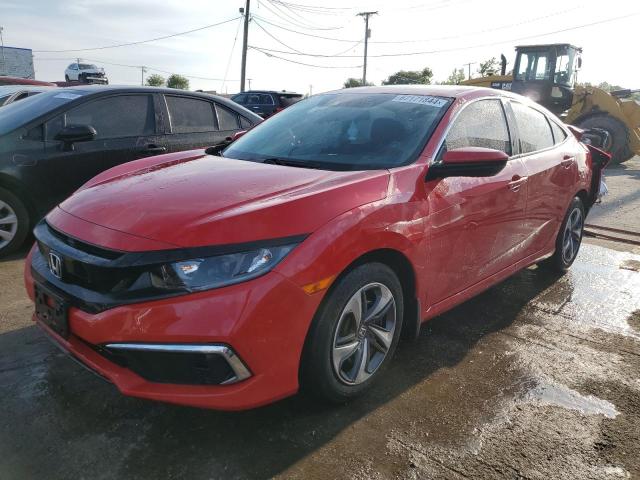 2HGFC2F60MH522428 - 2021 HONDA CIVIC LX RED photo 1