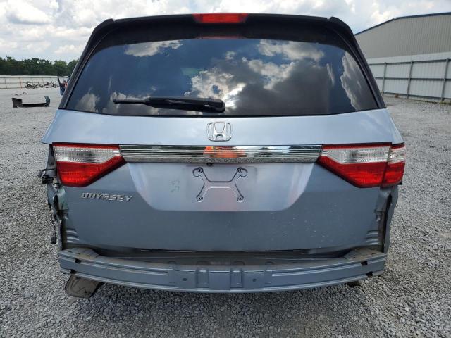 5FNRL5H66BB076086 - 2011 HONDA ODYSSEY EXL BLUE photo 6