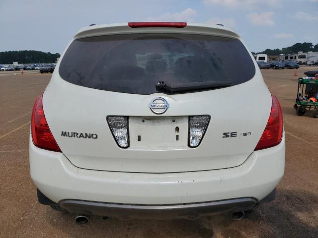 JN8AZ08W54W311904 - 2004 NISSAN MURANO SL WHITE photo 6