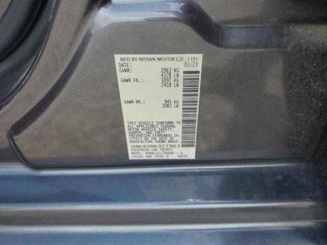 1N4BL4CV0PN377963 - 2023 NISSAN ALTIMA SR GRAY photo 12