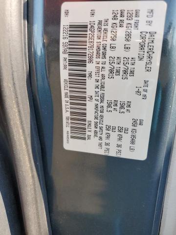 1D4GP25E87B172806 - 2007 DODGE CARAVAN SE BLUE photo 13