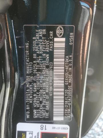 4T1BK1EB9EU087623 - 2014 TOYOTA AVALON BASE 黑色 照片 12