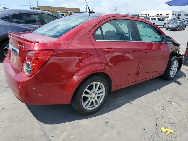 1G1JC5SH0E4206424 - 2014 CHEVROLET SONIC LT RED photo 3