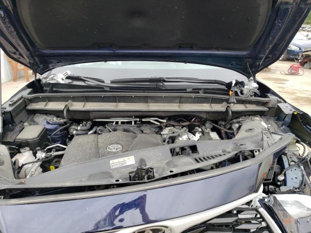 5TDHZRBH9MS541907 - 2021 TOYOTA HIGHLANDER XLE BLUE photo 12