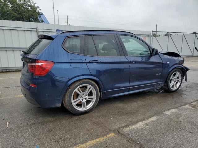 5UXWX7C5XCL737567 - 2012 BMW X3 XDRIVE35I BLUE photo 3