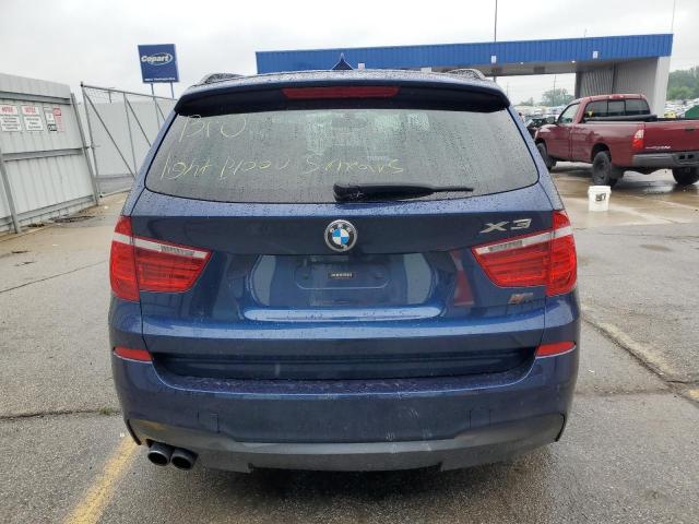 5UXWX7C5XCL737567 - 2012 BMW X3 XDRIVE35I BLUE photo 6