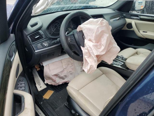 5UXWX7C5XCL737567 - 2012 BMW X3 XDRIVE35I BLUE photo 8