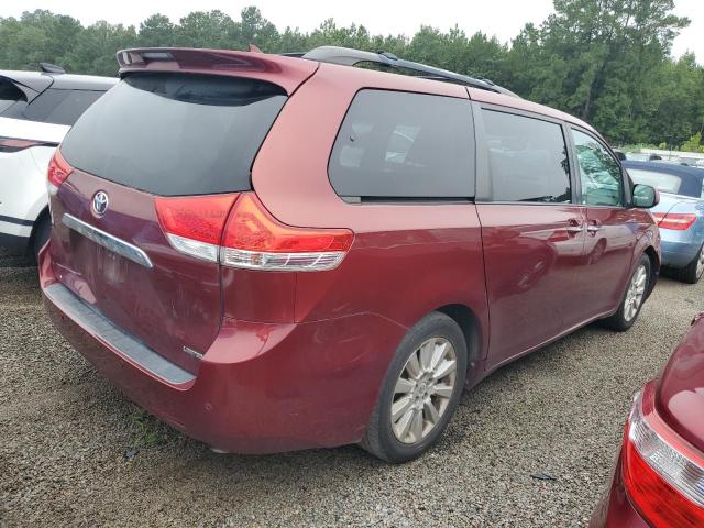 5TDYK3DC4CS262821 - 2012 TOYOTA SIENNA XLE 勃艮第红 照片 3